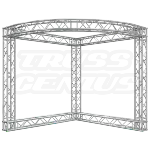 Palco feito com estruturas de alumínio